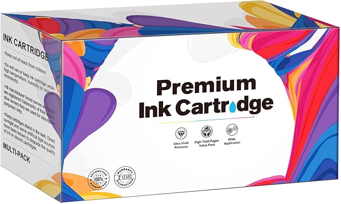 Remanufactured for Ink Cartridges for Printer WF-2830 Color XP-4100 XP-4105 WF-2830 WF-2850 5 Pack (2Black, Cyan, Yellow, Magenta)