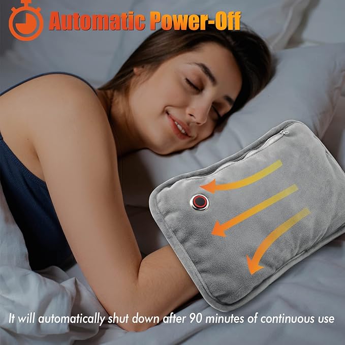 Hand Warmers Rechargeable, 10000mAh Electric Heated Gloves Portable Graphene Handwarmers Pouch with 3 Levels & Double-Sided Heating for Hunting Camping Golf Xmas Gifts for Women Men