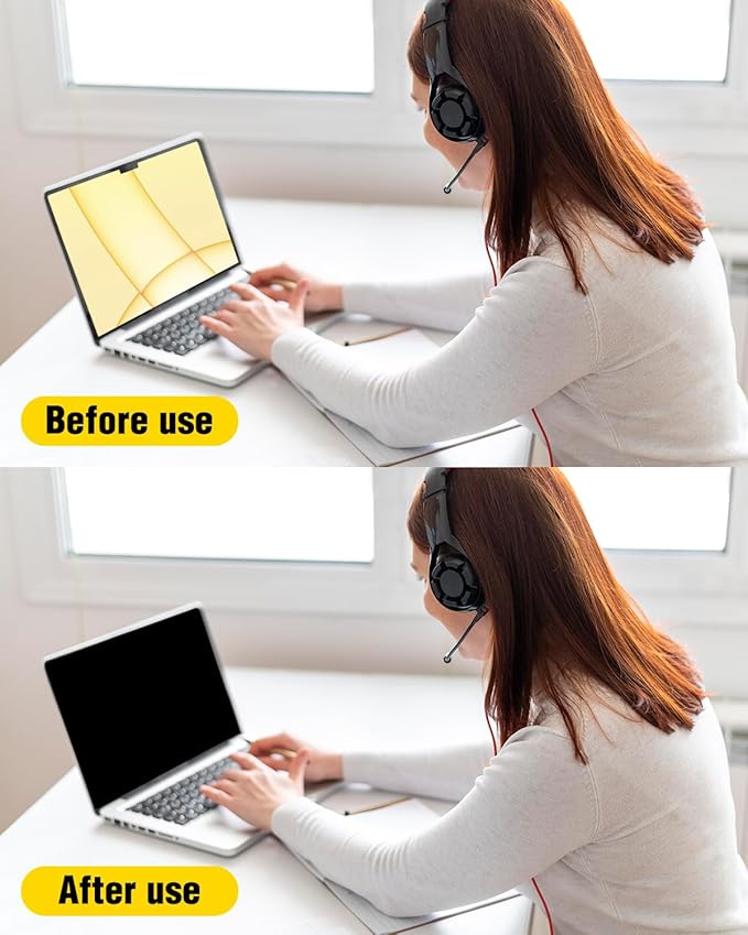 F FORITO Magnetic Privacy Screen Protector Compatible with MacBook Air 13.6/13 inch (2022-2026, M2, M3, M4, M5), 360° Anti Peeping Removable Anti Blue Light Anti Glare Laptop Privacy Screen Shield