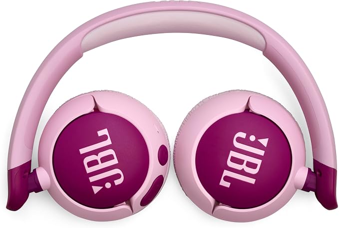 JBL Junior 320BT - Wireless on-Ear Kids Headphones with JBL Safe Sound (<85dB), Fit for Kids, Parental Control with Customizable Volume & Playtime and 50Hr Battery Life (Purple)