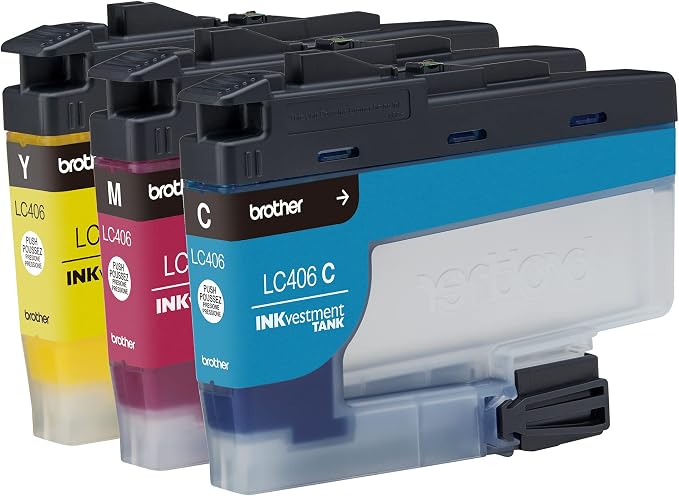 Brother LC4063PK 3 Pack of Standard Yield Cyan,Magenta and Yellow -Ink -Cartridges,(Pack of 2)