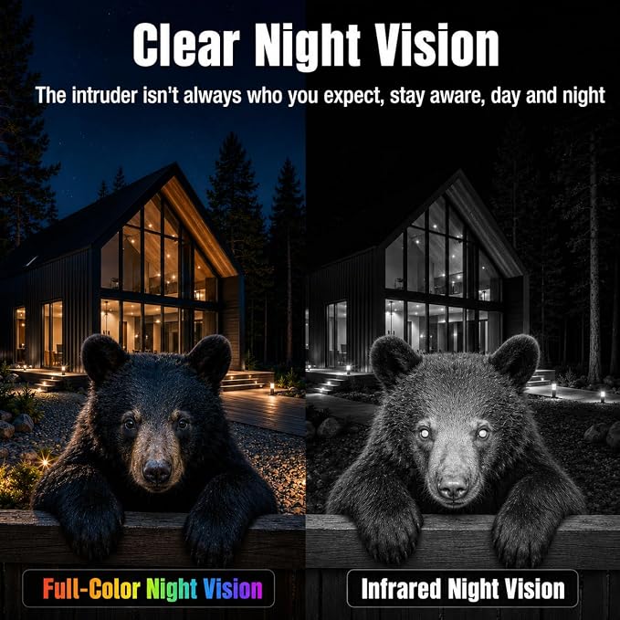 2K Dual Lens 4G LTE Solar Outdoor Security Camera, No WiFi Needed | 24/7 continuous recording,10W solar panel,13500mAh battery,human auto tracking,Ideal for farm&construction site,cabin,barn