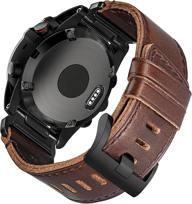 Soft Horween Leather Watch Band Compatible With Garmin, Strap For Fenix/Forerunner/Approach/MARQ/Quatix / D2 Series/Instinct/Epix/Tactix/Foretrex