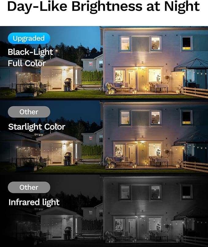 LongPlus 5MP 3K Window Camera, Night Vision Window Cameras for Home Security, 2.4G & 5G WiFi, 24/7 Recording, AI Person & Motion Detection Siren, Two-Way Audio, 60S Easy & Quick Install, 2 Pack