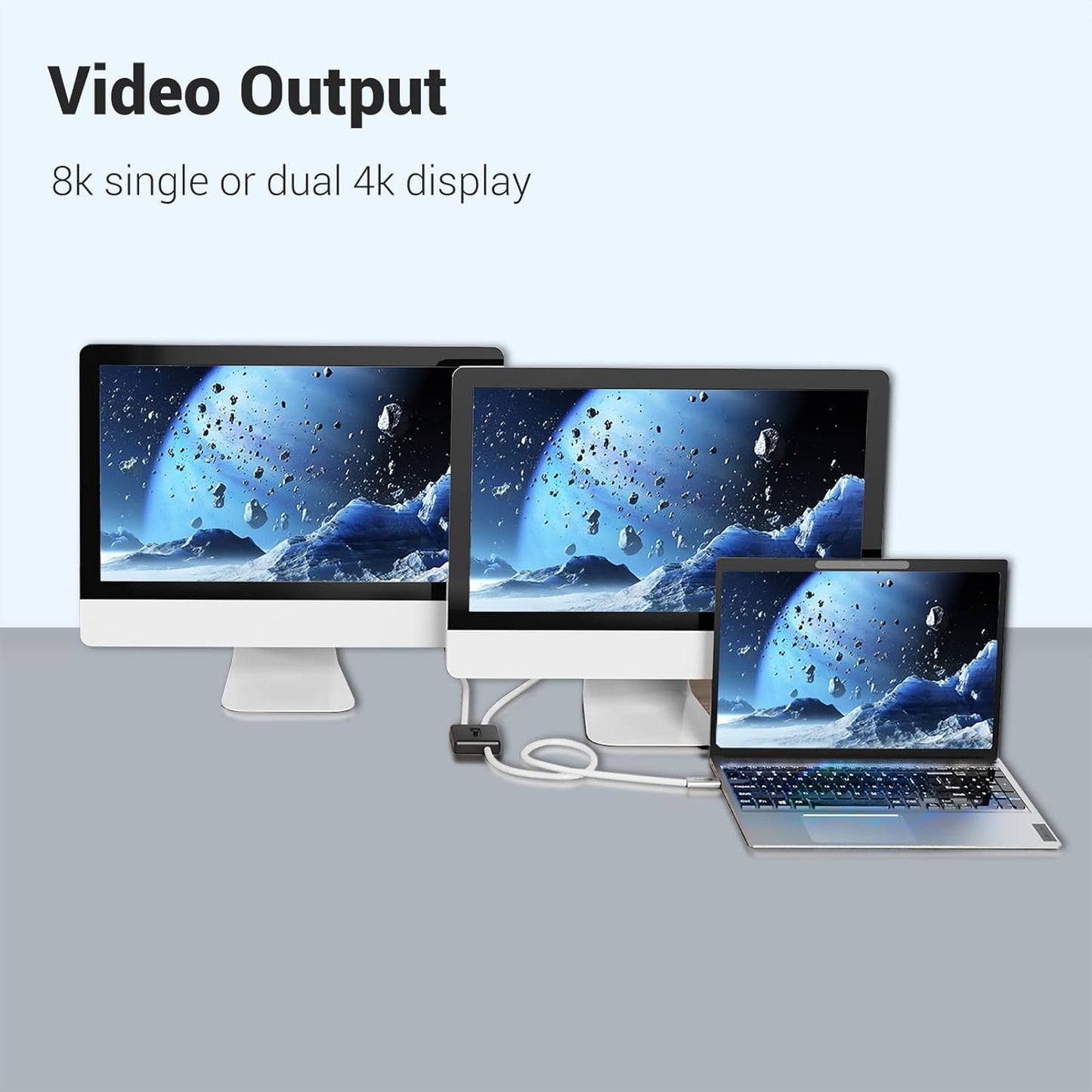 6 inch Short USB4 Cable 2 Packs, 240W USB C to USB C Cable Fast Charging, 8K HD Display, 40gbps Data Transfer Type C Cord Compatible for iPhone 15/15Plus/15Pro/ Max