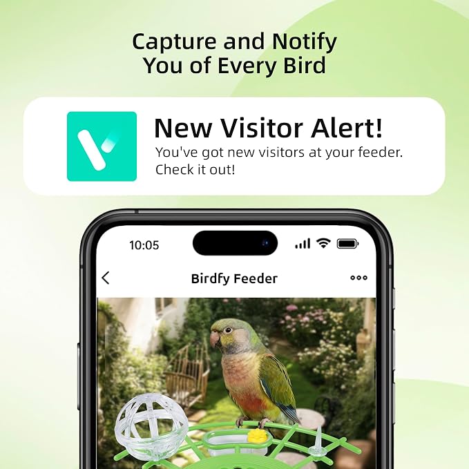 Bird Feeder with Camera,AI Identify Birds Species,2K HD Day/Night Live Stream,Solar Powered 5200mAh Battery,1.8L Hopper, Auto Record Videos, Instant Notifications,Ideal Gift for Family and Bird Lovers