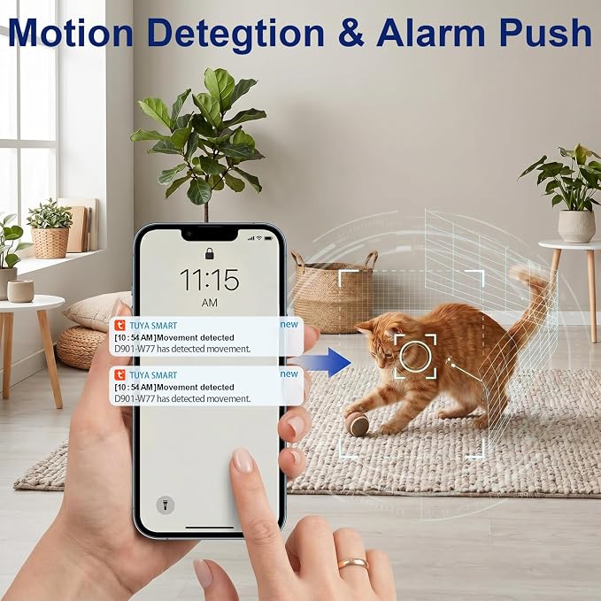 Hidden Spy Smoke Detector Camera, Indoor Wireless Nanny Cam | Hd 1080p, Motion Detection, Loop Recording, Wifi Connectionl, Night vision function, Visible Ceiling Mount For Home/Office