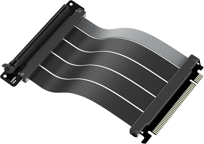 Cooler Master Vertical GPU Card Holder Gen5 with PCIe 5.0 x16 Riser Cable, Adjustable Graphics Card Holder for E-ATX, ATX & Micro-ATX Cases, Supports Triple-Slot GPUs, Black