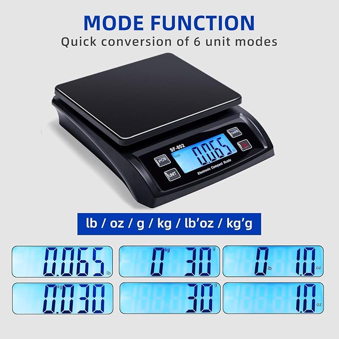 Phomemo Bluetooth Shipping Label Printer & Digital Shipping Postage Scale 66lb with 59In Tape Measure, 241BT 4X6 Wireless Thermal Label Printer for Small Business