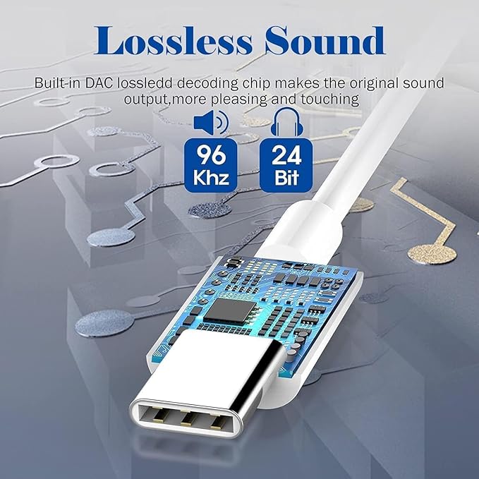 USB C to 3.5mm Headphone Jack Adapter for iPhone17/ iPhone 16/16 Pro/15/15 Pro/Pro Max/Plus, Type C Aux Audio Dongle Cable Cord Compatible with iPad, Samsung Galaxy S23/S23/S22/S21, MacBook（10 Pack）