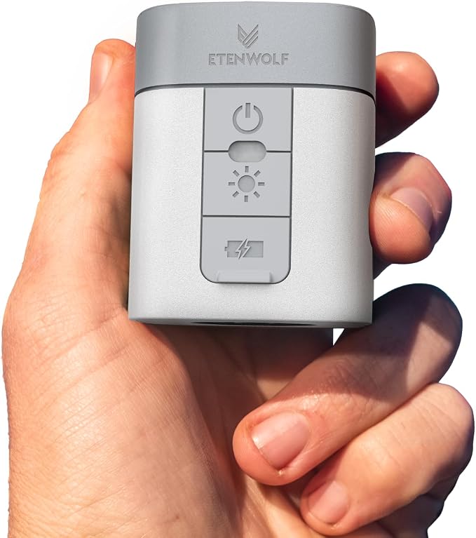 ETENWOLF AIR 3 Air Pump for Inflatables & L1 Flashlight Rechargeable, Mini Flashlight with Fun Stickers