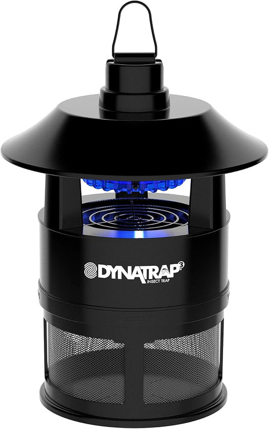 DynaTrap DT160 1/4 Acre Mosquito Trap & Flying Insect Trap – Kills Mosquitoes, Flies, Gnats, Wasps, & Other Flying Insects – Mosquito Zapper & Bug Zapper Outdoor Alternative – Black