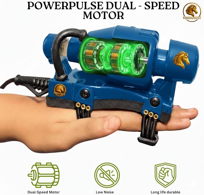 Powerful Double Speed Floating Action for Full Body Massager Corded Electric Powered, Barber Massager Blue