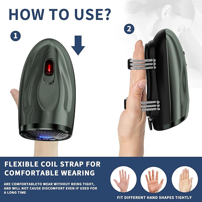 Cordless Handheld Massage,Professional Barber Cordless Handheld Massager,5-Speed Adjustment Button,5massage Modes,Neck/Legs/Hand Massage，2600AMH USB Charge (Green)