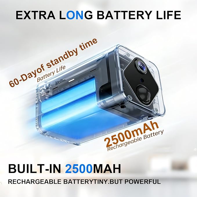 Mini Camera, 2K WiFi Ultra HD Indoor Surveillance Camera – Supports Remote Monitoring via Mobile App, Equipped with Motion Detection and Auto Night Vision, Ideal for Home and Office Security