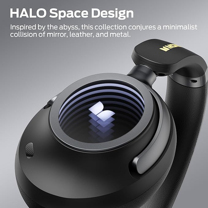 Monster Persona 4th ANC Active Noise Canceling Headphones, Wireless Bluetooth Over Ear Headphones with 3 EQ Modes, and 70H Playtime, Bluetooth 6.0, Deep Bass, Foldable Comfort Design for Travel, Black