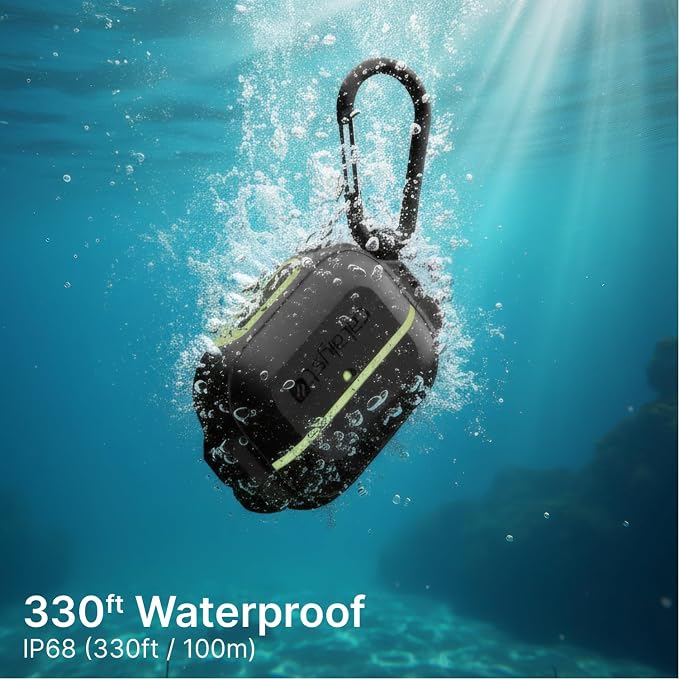 Catalyst for AirPods Pro 2nd/1st Gen Case with Secured Latch & Carabiner, IP68 Waterproof 330Ft and Military-Grade Drop Proof Total Protection Case for AirPods Pro Supports Wireless Charging