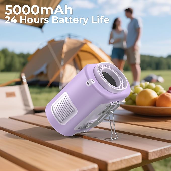 AMACOOL Mini Portable Waist Fan Clip on, Birthday Gifts for Mother Mom Her Girl, 13000RPM Rapid-Cooling Personal Neck Fans, Wearable Shirt Belt Fan for Women Men Outdoor Work Jobsite Travel Camping
