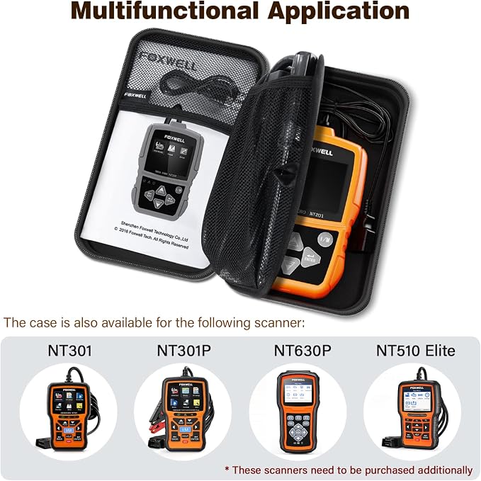 2024 FOXWELL Code Reader NT614 Elite and FOXWELL NT301 CASE