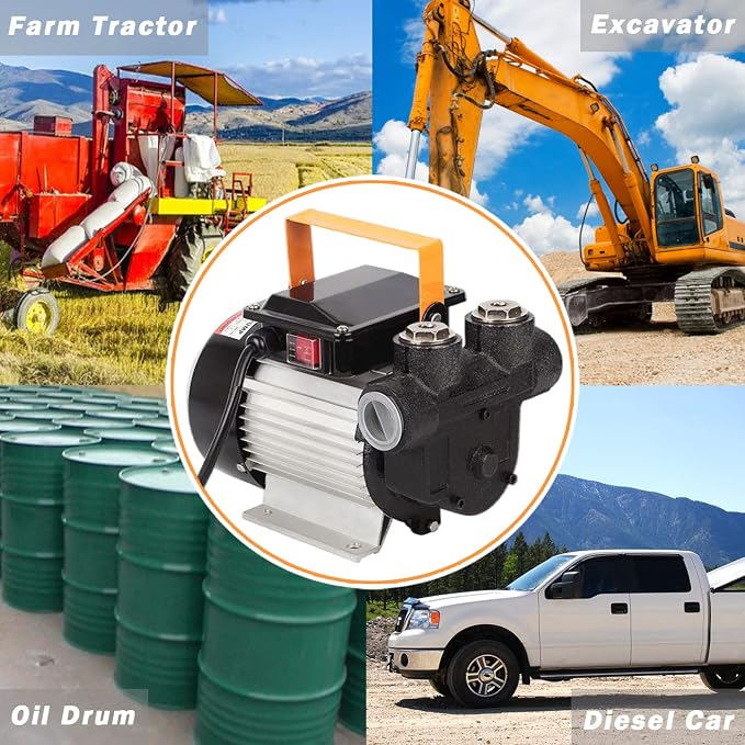 TOPWAY 110V AC 16GPM Electric Self-priming Oil Transfer Pump Fuel Diesel Kerosene Biodiesel Pumps