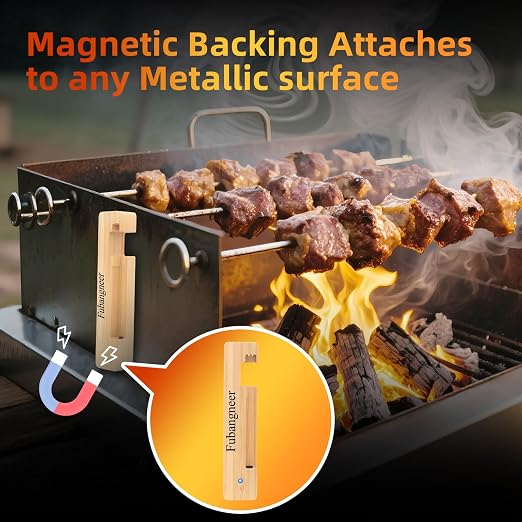 Smart Bluetooth Meat Thermometer with App, Wireless Digital Food Thermometer for BBQ Grilling, 1000°F Heat Resistant, IP68 Waterproof, Long Range for iOS Android