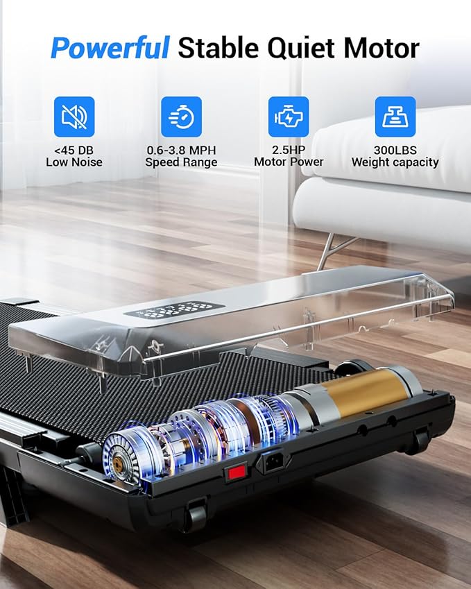 Superun Walking Pad with 6% Incline, Under Desk Treadmill for Home Office, 3 in 1 Portable Walking pad Treadmill with Remote Control, 2.5HP Quiet Mini Treadmills, 300 lbs Capacity