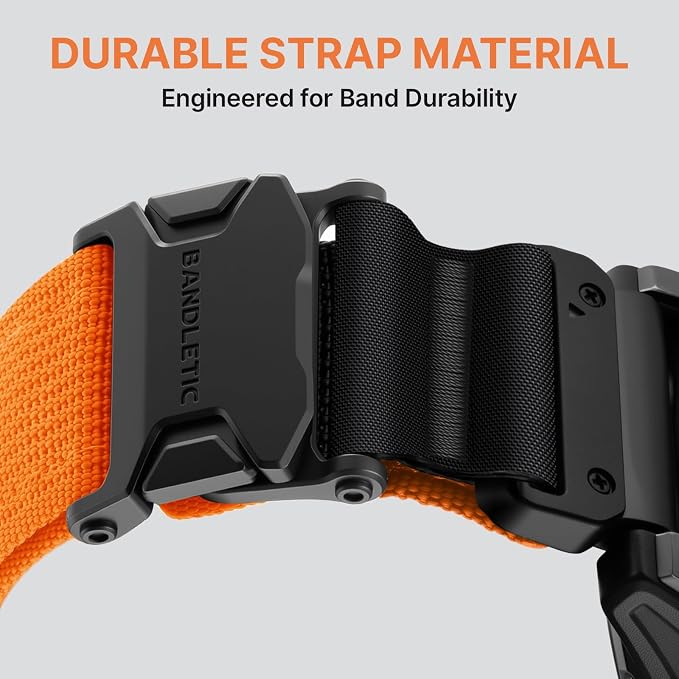 Bandletic Magnetic Bands Compatible with Garmin Forerunner 955 Watch Band, 22mm Quick Fit Strap for Fenix E/8 47mm/7/6/5/Forerunner 970/965/Epix 2/Approach S70 47mm/Tactix & Quatix 8-47mm/Descent G2