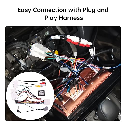 16 PIN Car Radio Wiring Harness for Nissan Rogue, Altima 13-18, Qashqai X-Trail Frontier Sentra 14-18, Stereo Wire Cable Fit Aftermarket Android Head Unit, Retain SWC, Backup Camera, Bose AMP