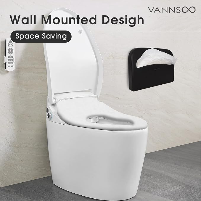 Black Soap Dispenser and Toilet Seat Cover Dispenser