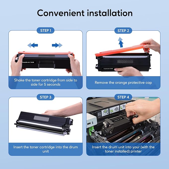 TN433 TN-433 Toner Cartridge Replacement for Brother TN 433 TN-431 for Brother HL-L8260CDW HL-L8360CDW MFC-L8610CDW MFC-L8900CDW HL-L9310CDW Printer