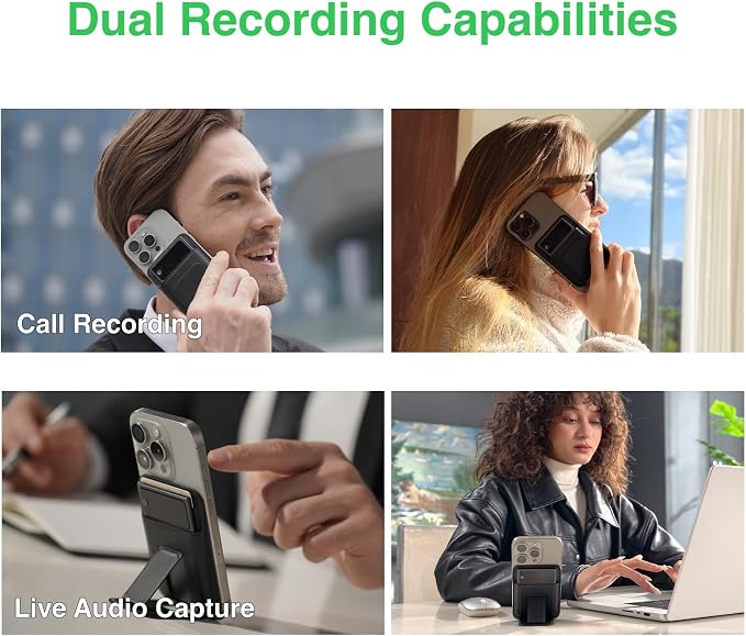 Note Pro AI Voice Recorder with Live Transcription Display | AI Transcribe & Summarize, APP Control, Supports 250 Languages, Note Taker for Meetings & Calls, Case Included