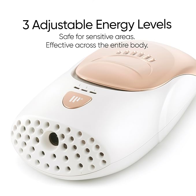 Sensica IPL Hair Removal Device – IPL030 Sensilight MINI, At-Home Plug-In for Women & Men, 3 Energy Levels, Built-In Safety Sensors, Precision Window for Face & Body, Compact Travel-Friendly