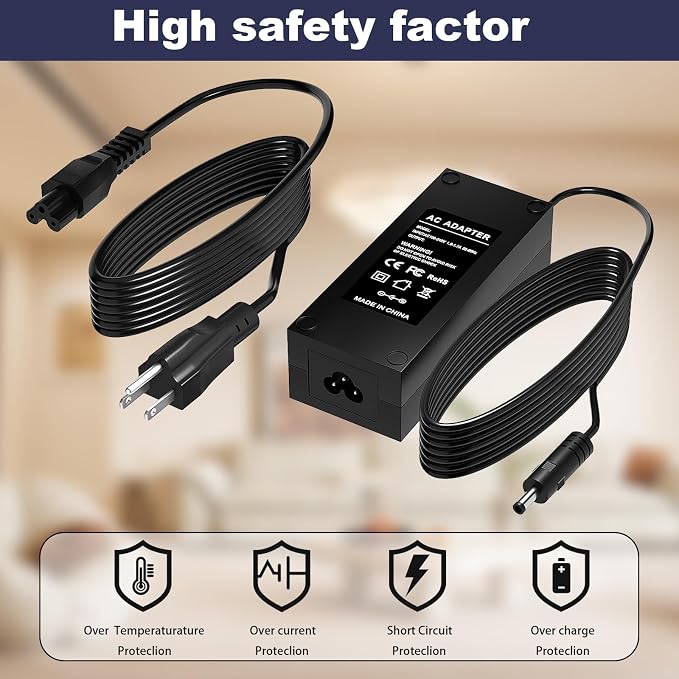 Power Cord for MYX Fitness Bike Compatible with MYX II 2 Plus MYX216A MYX215A 2AUR9-MYX216A Cycling Bike Power Adapter Charger