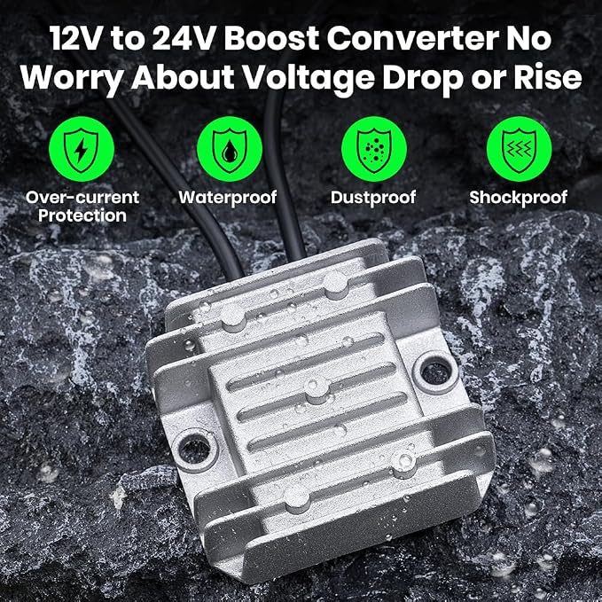 for Starlink Mini 12V Conversion Kit,12V to 24V DC Step UP Converter for Starlink Mini (EL13-O)