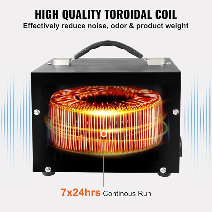 VEVOR Voltage Converter Transformer, 5000W, Heavy Duty Step Up/Down Transformer, Convert from 110 Volt to 220 Volt and from 220 Volt to 110 Volt, with US Outlet EU Outlet 5V USB Port, CE Certified