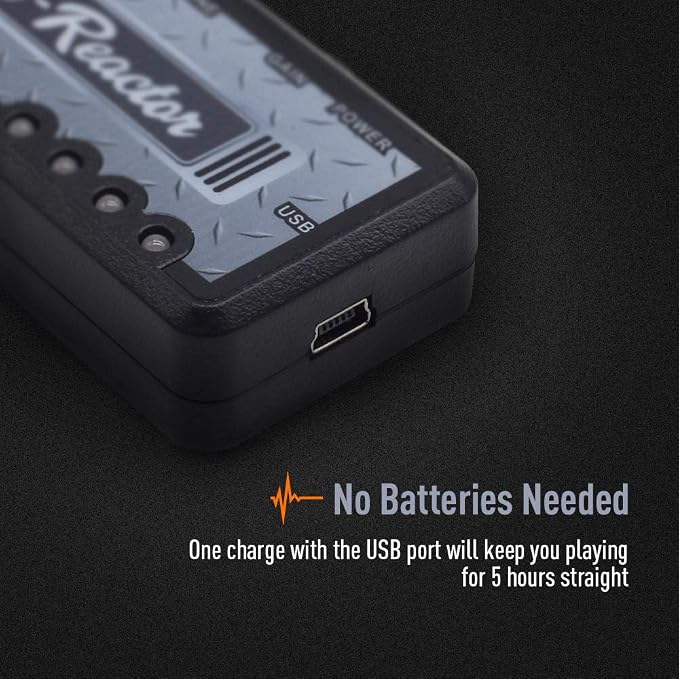 SONICAKE Guitar Headphone Amp, Mini Guitar Amplifier Plug-in USB Chargable Portable US Style High Gain Tone with Delay Carry-On Pocket Bedroom Effects for Electric Guitar