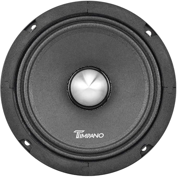 Timpano 6.5 Midrange Speaker TPT-MR6-4 Bullet 500 Watts, 4 Ohm, Shallow Mount 6.5 Inch Speakers PRO Audio Mid Range Loud Speaker (Single)