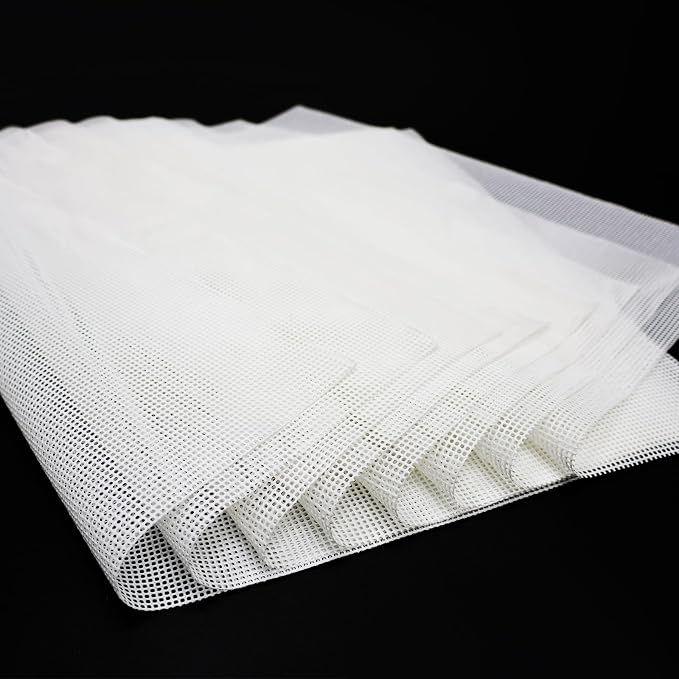 8 Pcs Silicone Dehydrator Sheets, Premium Non Stick Dehydrator Mats, Fruit Dryer Mesh for Food Dehydrator, 14x14 in