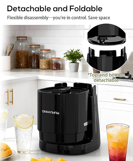 Shaved Ice Machine for Home, Electric Ice Shaver Machine with 2 Ice Cups, Ice Shaving Machine,Snow Cone Machine, Ice Crusher Snowcone Maker for Kids Birthday Party, House Warming Gifts (Black)