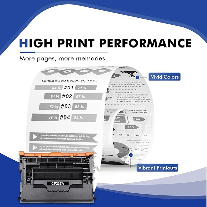 CF237A 37A Black Toner Cartridge 2-Pack Compatible for HP 37A Toner Cartridge 37X CF237X for HP LaserJet Enterprise M607 M608 M607n M607dn M608n M608dn M608dh M608x M609 M631 M632 M633 Series Printer