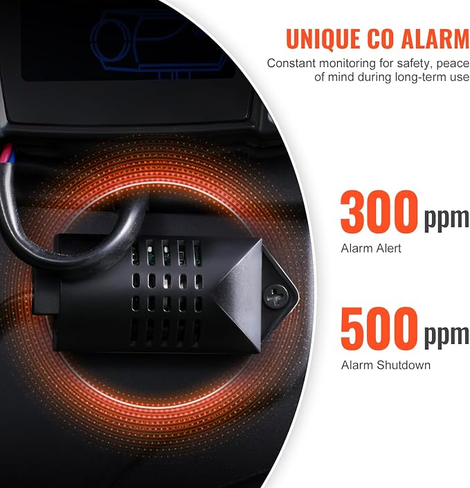 VEVOR 8KW Diesel Heater, 12V/24V All in One Diesel Air Heater, Bluetooth APP Control, Remote Control and Display Screen, CO Alarm, Fast Heating Horizontal Portable Diesel Heater for Vehicles, Garage