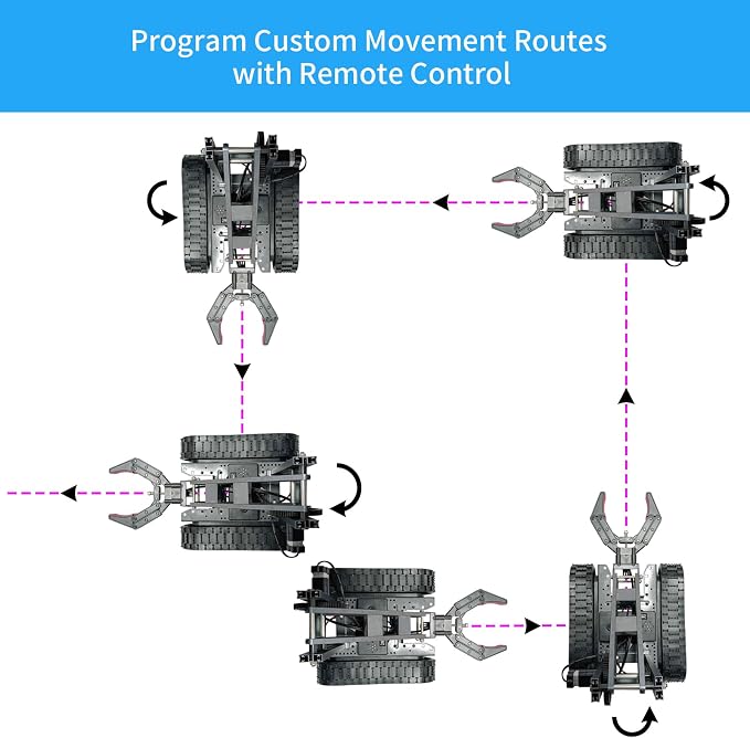 Robotic Arm Kit, Science Projects for Kids Ages 8-12, Cool Electronic Robot Kit for Boys & Girls to Learn Programming/Techology, Educational Toy Building Kits for Beginners, Xmas Birthday Gift.