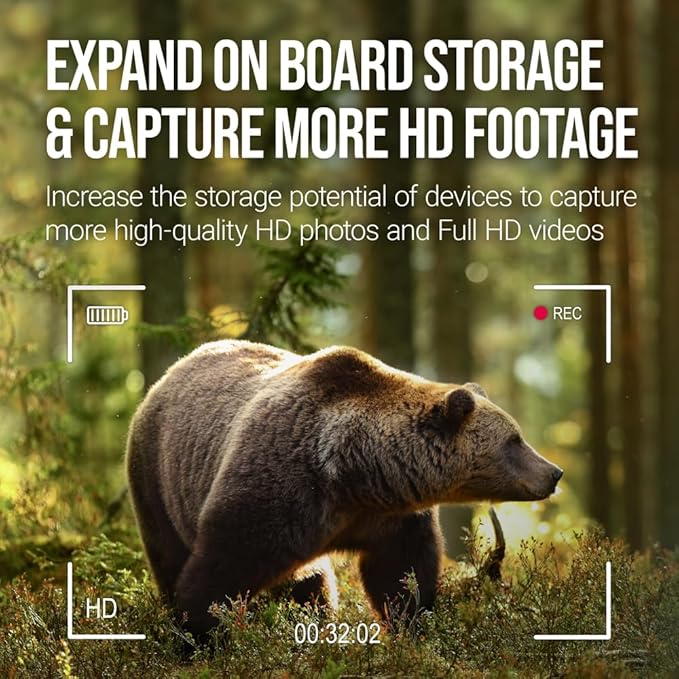 PNY 32GB Elite Class 10 U1 V10 SDHC Trail Camera Flash Memory Read Up to 100MB/s, UHS-I, HD Photo & Video, Outdoor Camera, DSLR Camera, Tactile Use, Wildlife Enthusiasts, 10-Pack (Packaging May Vary)