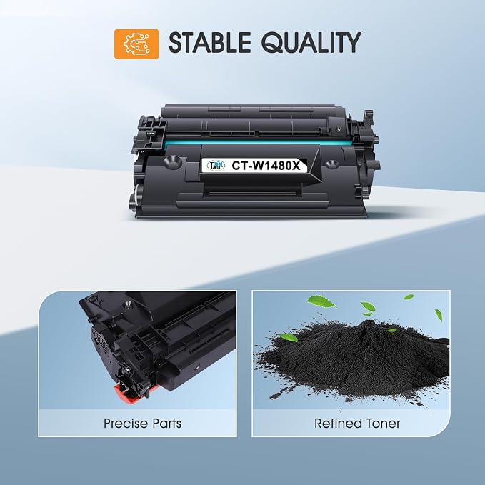 148X Toner Cartridge Black High Yield 4101fdw 148A Compatible Replacement for HP 148X 148A W1480A W1480X for HP LaserJet Pro MFP 4101fdw 4101fdn Pro 4001dw 4001dn 4001n Printer Ink (2 Pack with Chip)
