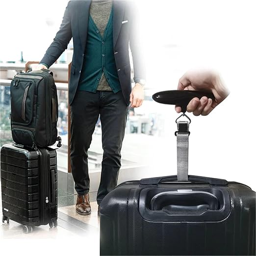 Luggage Scale, Luggage Scale 50KG Mini Weight Scale Precision Scal Digital Hanging Steelyard Suitcase Travel Tool