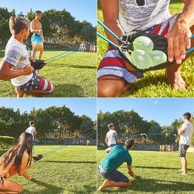 Water Balloon Launcher (yellow-2);water balloon slingshot Beast 300-yard