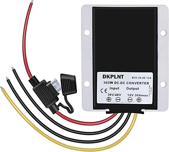 30A 360W 12v Golf Cart 48V 36V to 12V Converter Voltage Regulator Golf Cart Voltage Converter Waterproof