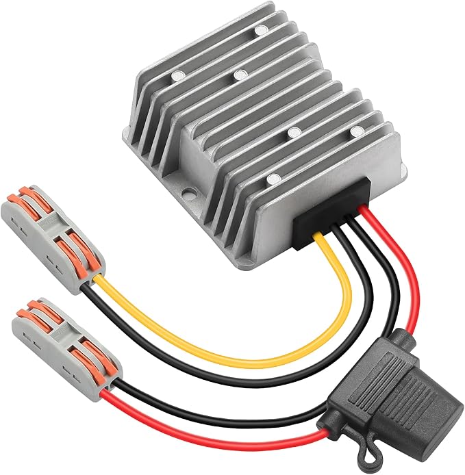 20A 240W DC Converter 24V to 12V Step Down Converter DC Buck Converter Transformer Power Supply Compatible with Vehicle Cart Truck Volt