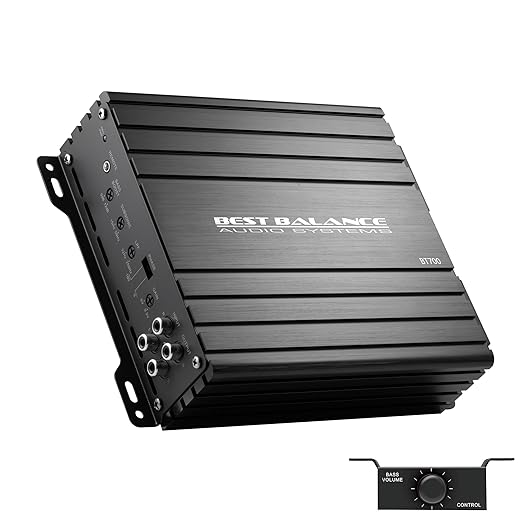 Mono Amplifier,700W RMS Continuous Power,Digital Class D Amp,1 Ohm Stable,Specifically Designed for High-Power Subwoofers