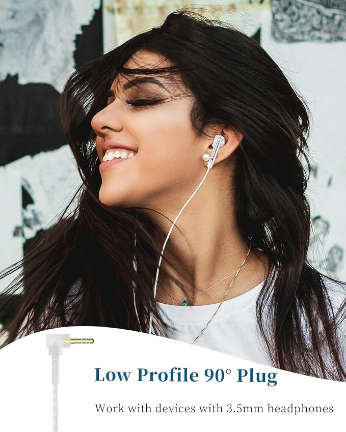 KZ Duet Dual Driver Wired Earbuds in-Ear Headphones for PC, Mobile, Nintendo Switch, Noise Isolating Fit, HD Stereo Earphone Convenient for Travel (Black, Nomic)